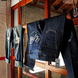 Denim branding at our New York, Los Angeles and Shanghai design and innovation centers