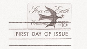 First U.S. self adhesive postage stamp
