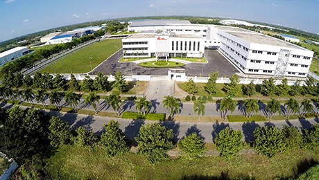 2016 arial view of the 300,000 square foot facility in Long An, Vietnam
